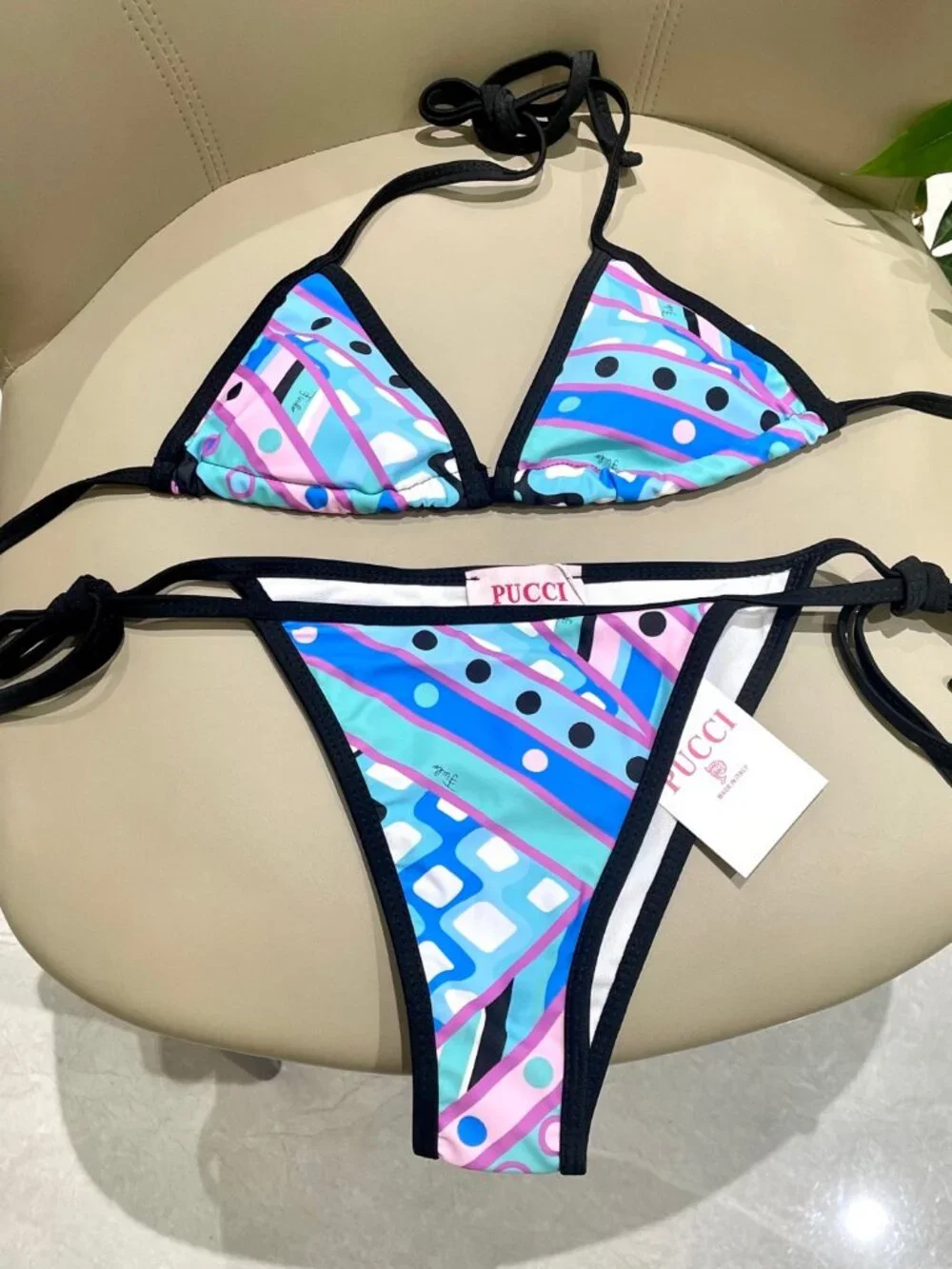 🍒 Emilio Pucci🍒  bikini + chiffon dress